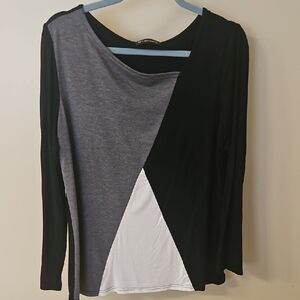 Tri-Color Long Sleeve Top